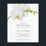 Orchid Floral Remembrance Celebration Flyer<br><div class="desc">A beautiful white orchid stem accents these funeral remembrance flyers. Can be used as celebration of life cards, death anniversary, or any occasion. Easily upload photos, obituary or any information on the back. Printed on affordable, budget 4.5" x 5.6" 80 lb. paper. **NO ENVELOPES INCLUDED. The Live Design Service can...</div>