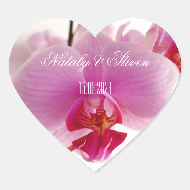  Orchid flower Classic Round Sticker (Front)