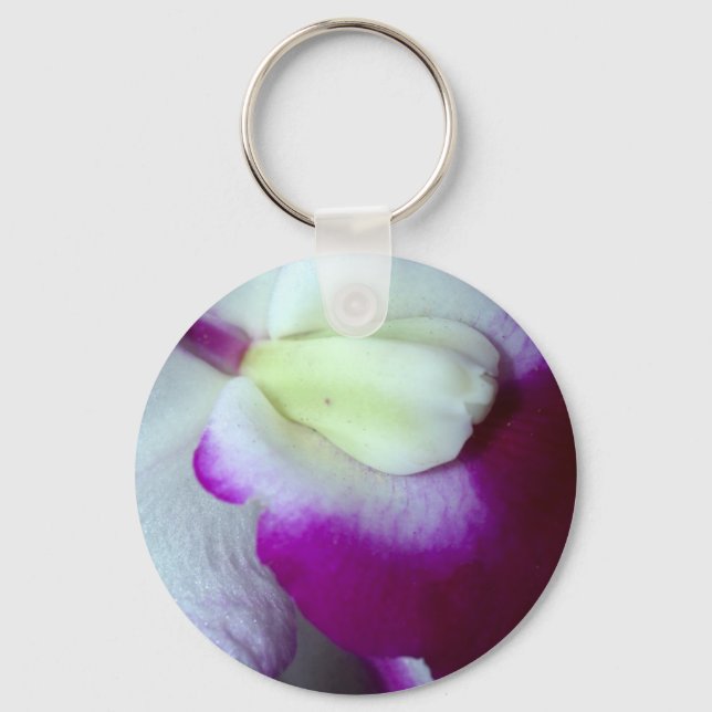 Orchid Flower Key Ring (Front)