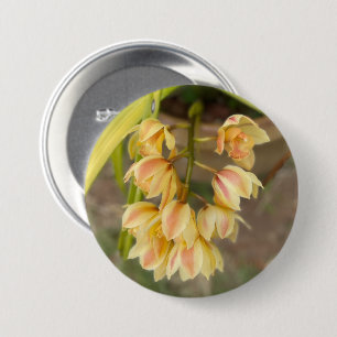Orchid Flower Sticker 7.5 Cm Round Badge