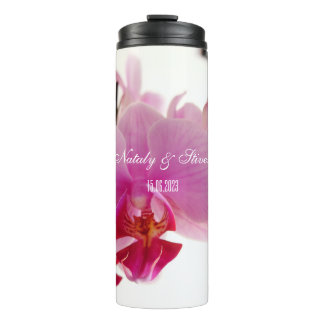  Orchid flower Thermal Tumbler