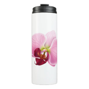 orchid flower thermal tumbler