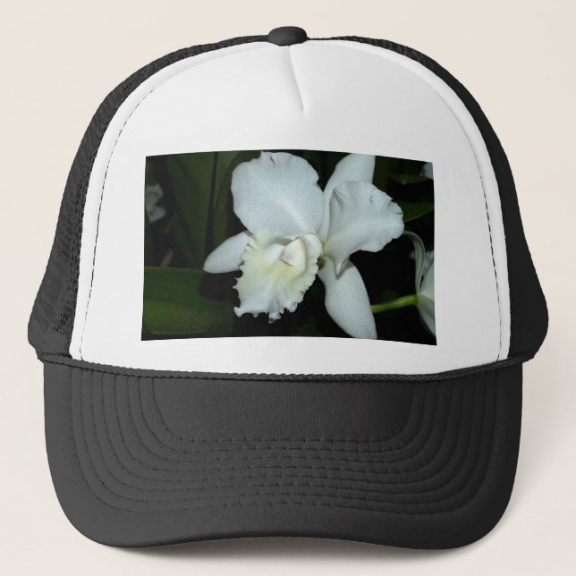 Orchid Flower Trucker Hat (Front)