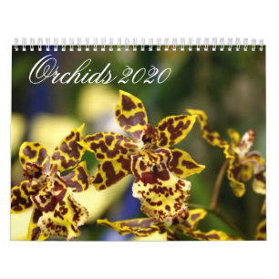 Orchid Flowers 2020 Calendar