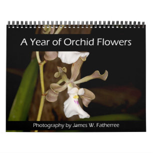 Orchid Flowers Wall Calendar by J. Fatherree