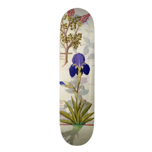 Orchid & Fumitory or Bleeding Heart Hedera & Iris Skateboard