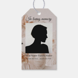 Orchid funeral ribbon labels
