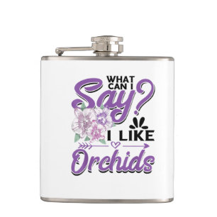 Orchid Gardening Hip Flask