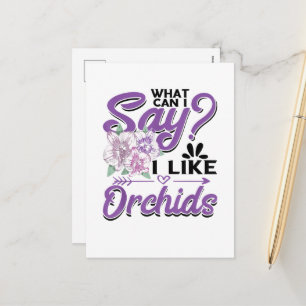 Orchid Gardening Holiday Postcard