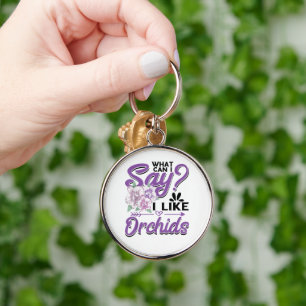 Orchid Gardening Key Ring