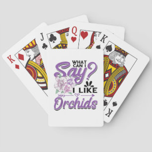 Orchid Gardening Playing Cards