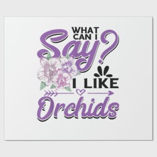 Orchid Gardening Wrapping Paper