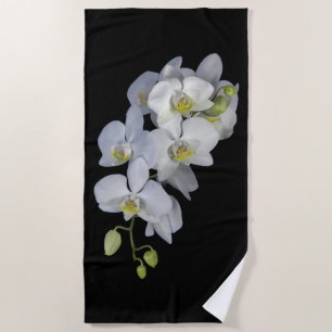 Orchid Garland Beach Towel