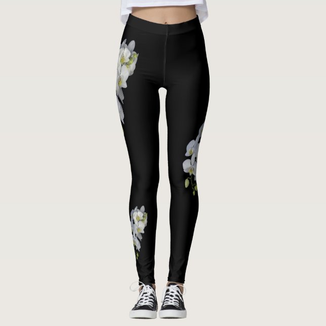 Orchid Garland Leggings (Front)