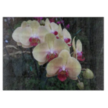 Orchid glass cutting board