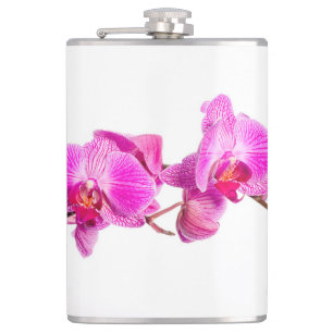 Orchid Hip Flask