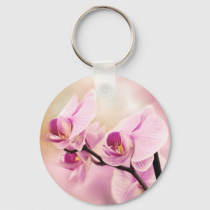 orchid in bloom keychain