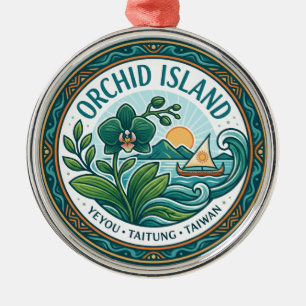 Orchid Island, Yeyou, Taitung County, Taiwan Metal Ornament