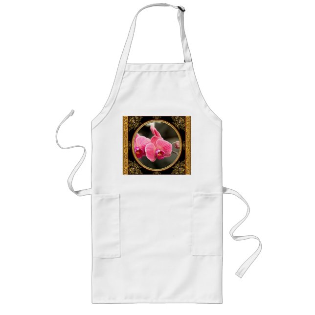 Orchid - It takes two to tango Long Apron (Front)