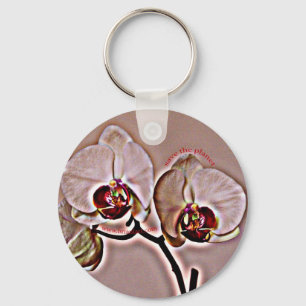 orchid key ring
