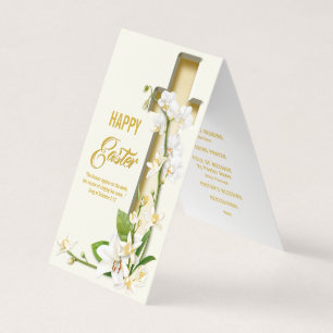 Orchid Lily Cross Spring Easter Order of Service