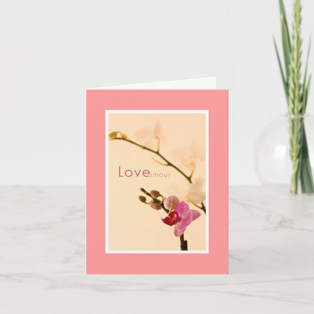 Orchid Love Amour Card (Front)