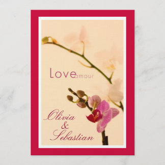 Orchid Love Amour Invite