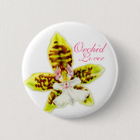 Orchid Lover Button