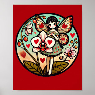 Orchid Lover Fairy Orchids lovers Fairies Poster