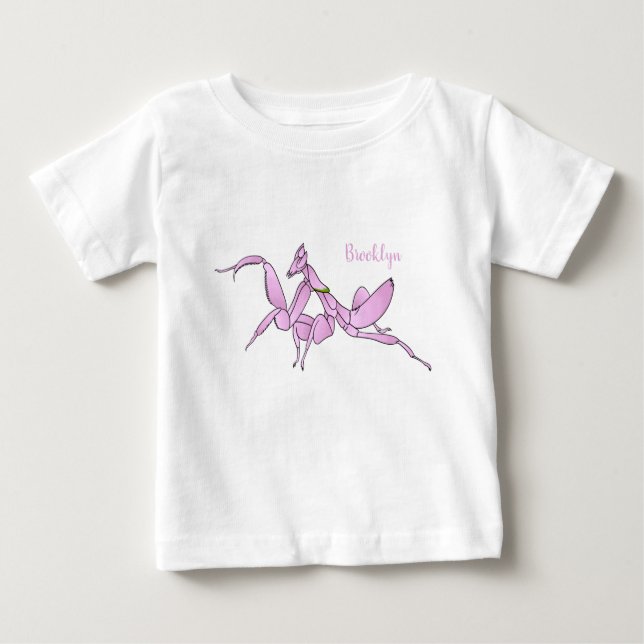 Orchid mantis cartoon illustration  baby T-Shirt (Front)