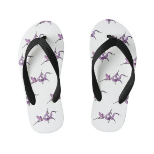 Orchid mantis cartoon illustration kid's thongs