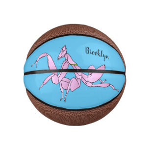 Orchid mantis cartoon illustration mini basketball