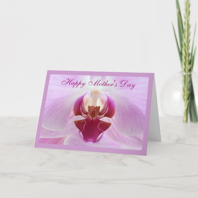 Orchid Mother's Day Card (Front)