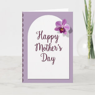 Orchid Mothers Day Script Card
