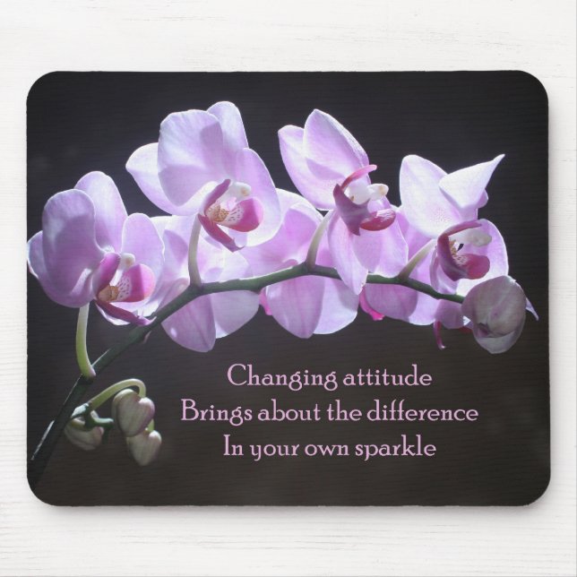 Orchid mousepad - Changing Attitude (Front)