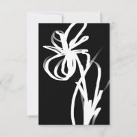 Orchid Noir: Abstract Black & White