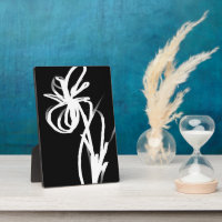Orchid Noir: Abstract Black & White