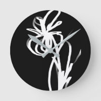 Orchid Noir: Abstract Black & White