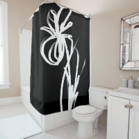 Orchid Noir: Abstract Black & White