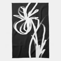 Orchid Noir: Abstract Black & White