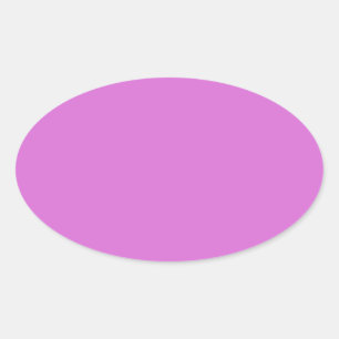 Orchid Oval Sticker