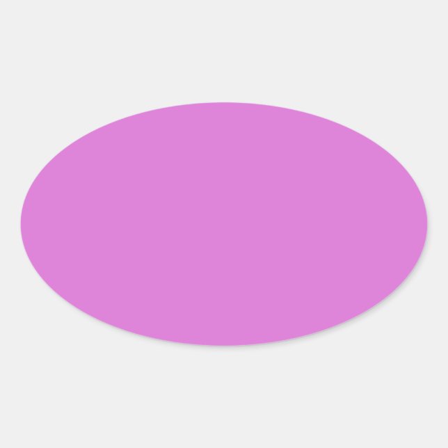 Orchid Oval Sticker (Front)