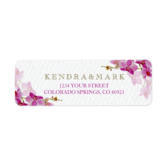 Orchid Paradise Address Labels (Front)
