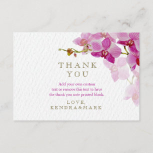 Orchid Paradise Floral Thank You Cards
