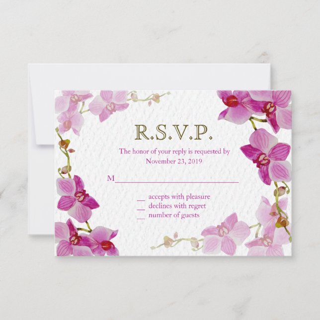 Orchid Paradise, Response Cards (Front)