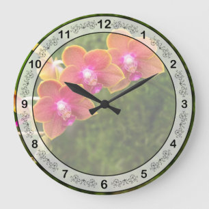 Orchid - Phalaenopsis - Tying Shin Cupid Large Clock