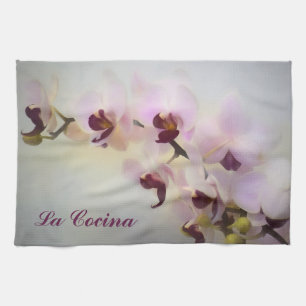 Orchid Photo Painting Kitchen Towel