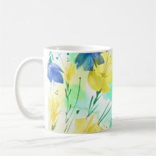 Orchid Poppy Peony Fashion Bouquet Coffee Mug