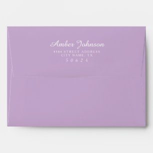 Orchid Purple 5 x 7 Pre-Addressed Envelopes