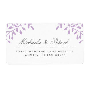 Orchid Purple Address Labels